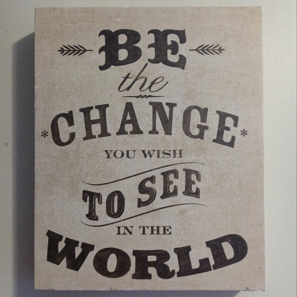 Be the change canvas